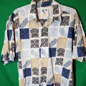 John Severson Collection by Kahala Mens Size Medium Hawaiian Shirt Aloha Island